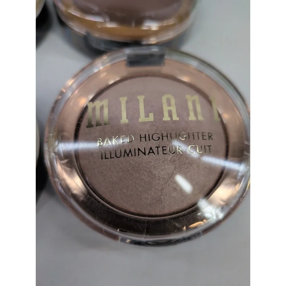 SEALED LOT4🥰Milani Baked Highlighter Bronzer Blush Rose Dolce Perla Pink Copper